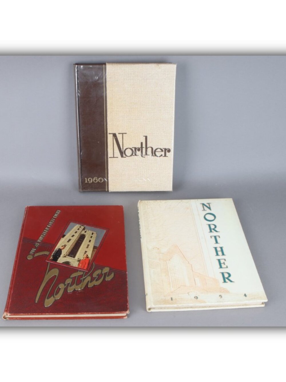 Lot of 3 The Norther Northern Illinois University Yearbooks 1948 1954 1960
